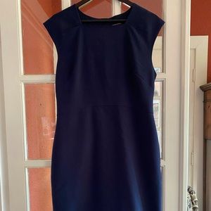 Banana Republic navy blue pencil dress